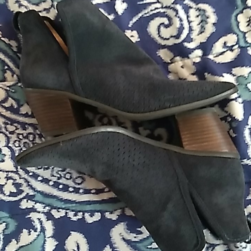 COPY - Lucky Brand Suede Perforated Booties